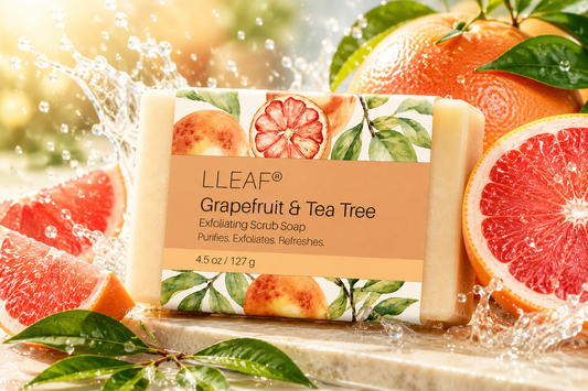 LLEAF® Grapefruit & Tea Tree Scrub Soap