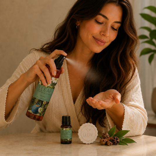 Retreat Scent Collection – LLEAF® Body Spray, Essential Oil + Stone