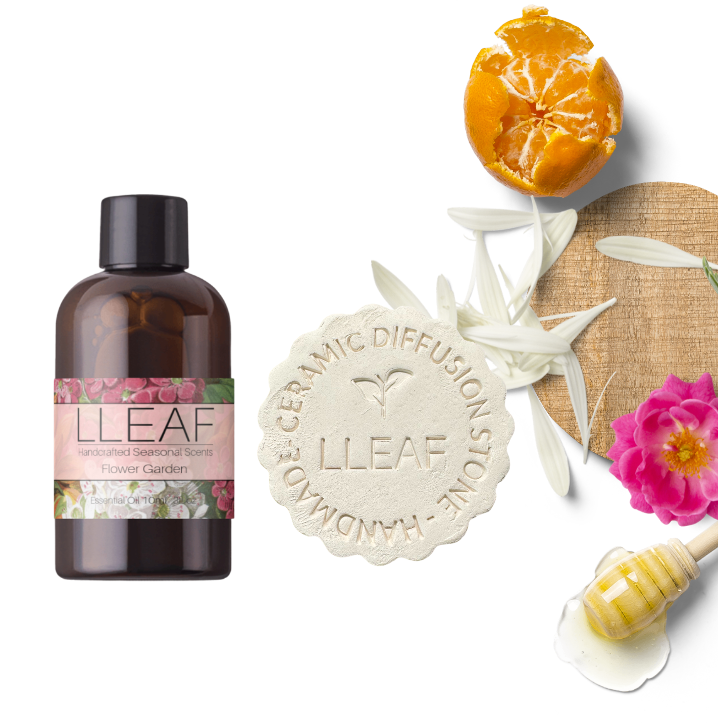 Flower Garden – LLEAF Oil + Stone Set