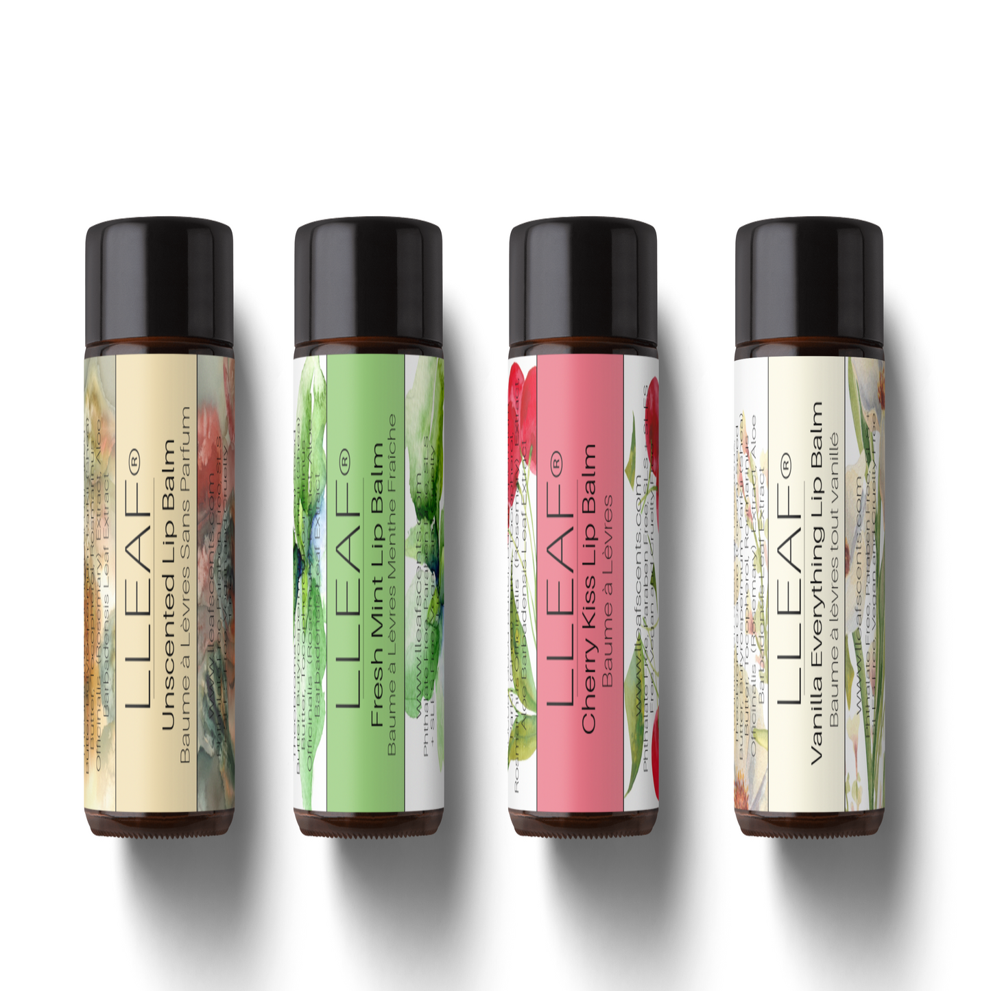 LLEAF® Assorted Lip Balm - Set of Four