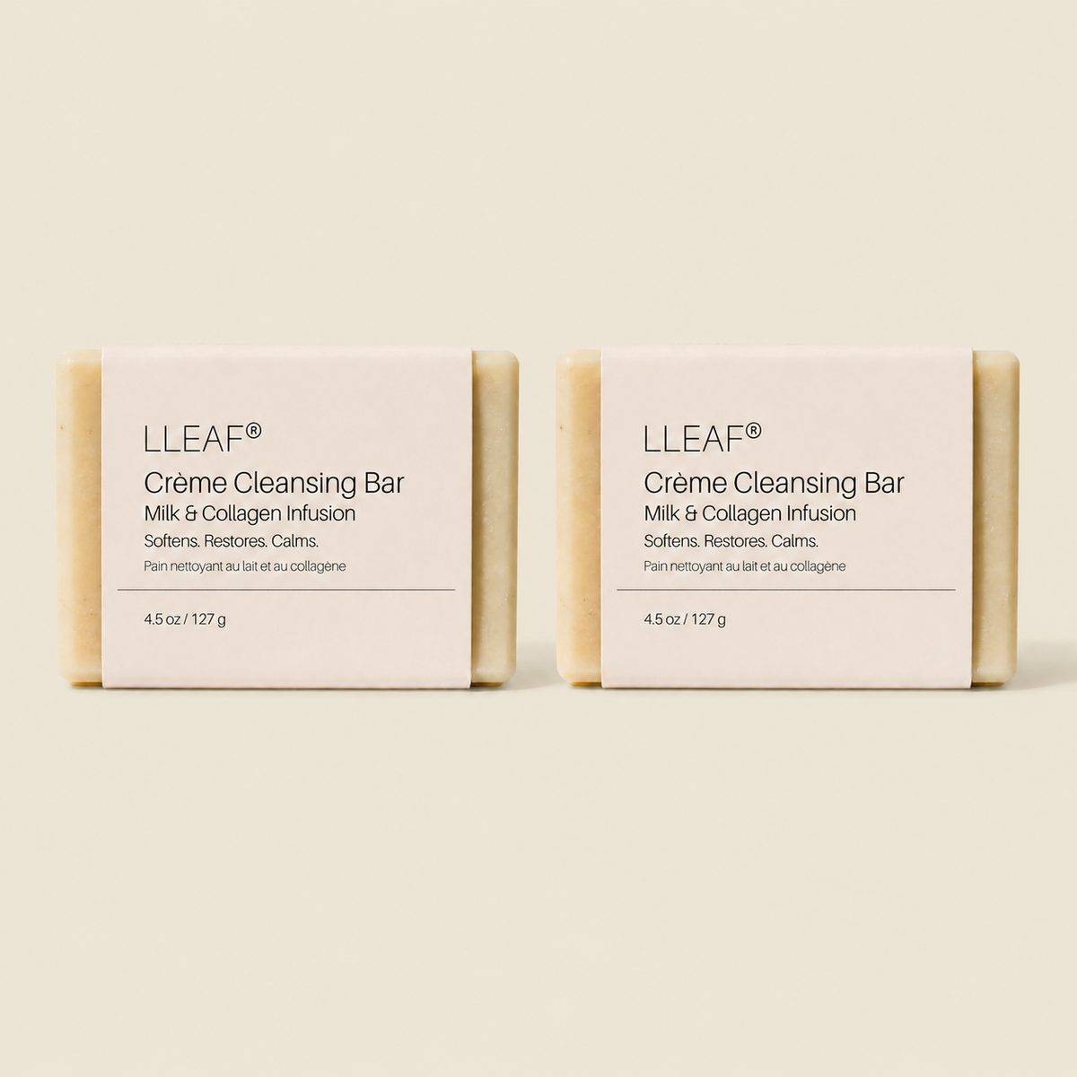 LLEAF® Crème Cleansing Bar - Milk & Collagen Infusion