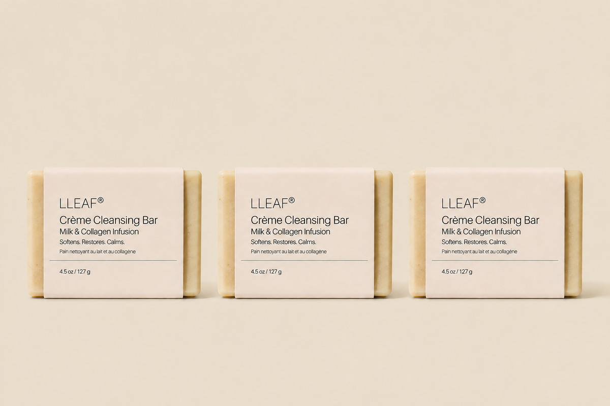 LLEAF® Crème Cleansing Bar - Milk & Collagen Infusion