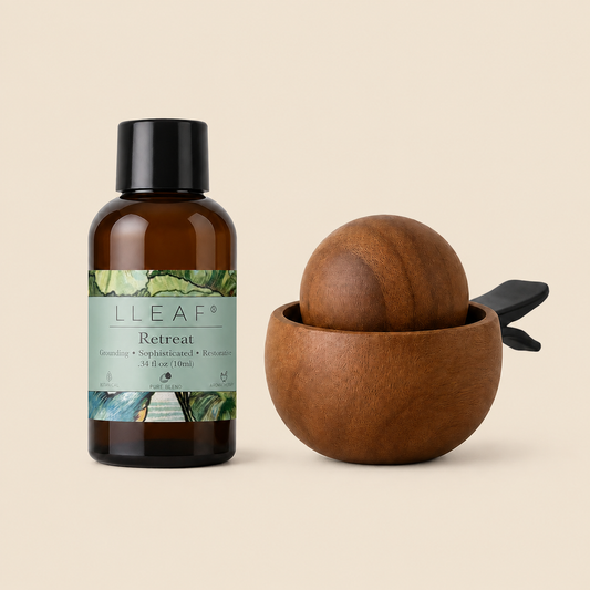 LLEAF® Retreat Essential Oil with Black Walnut Car Diffuser