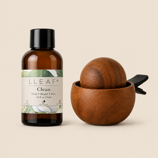 LLEAF® Clean Essential Oil with Black Walnut Car Diffuser