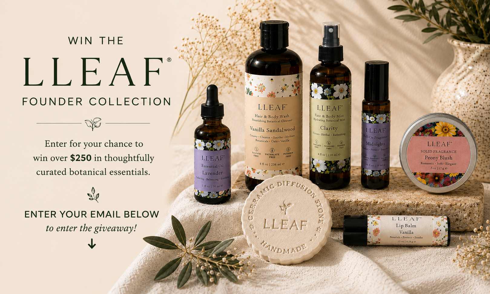 LLEAF Founder Collection giveaway