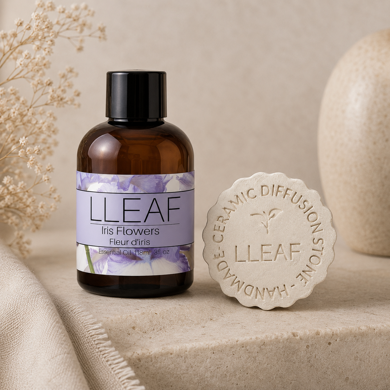 Iris - LLEAF®  Essential Oil and Stone