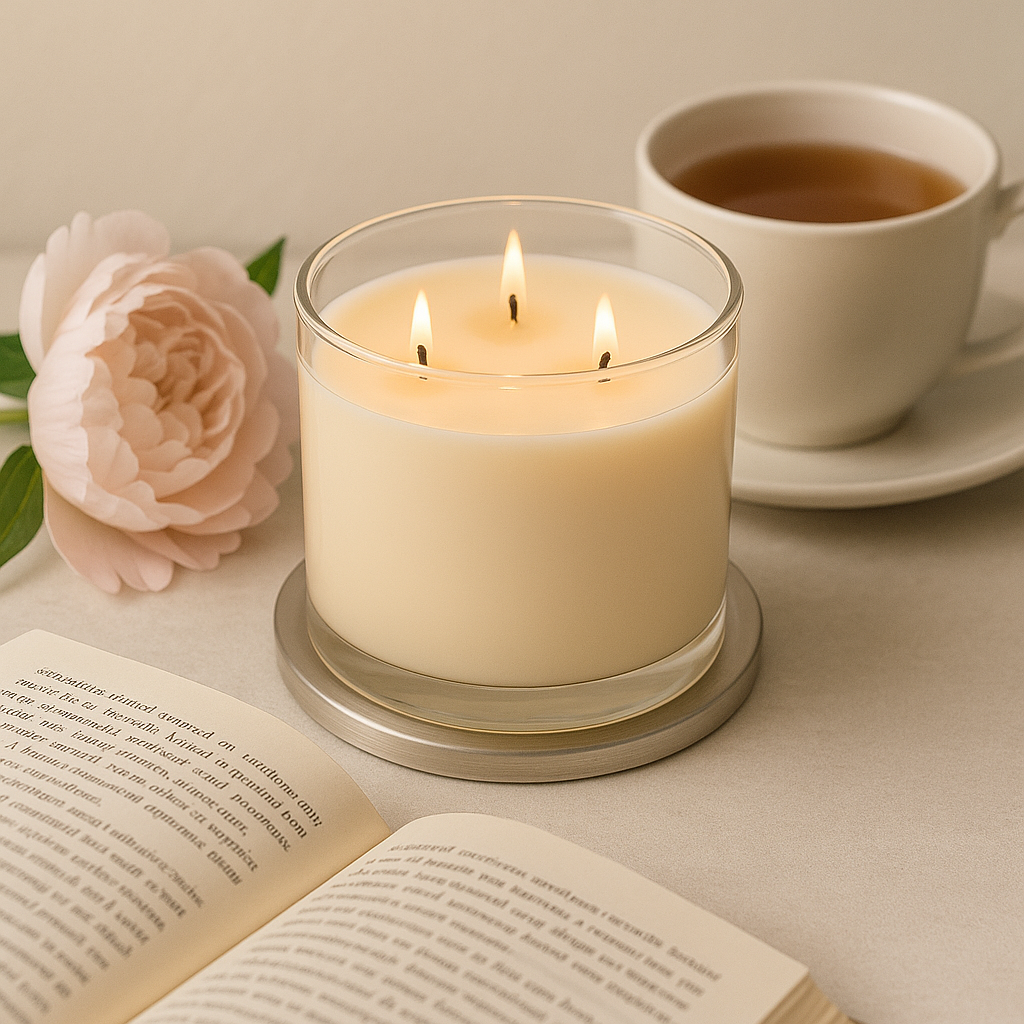 Peony Blush - LLEAF Signature 3 Wick Candle