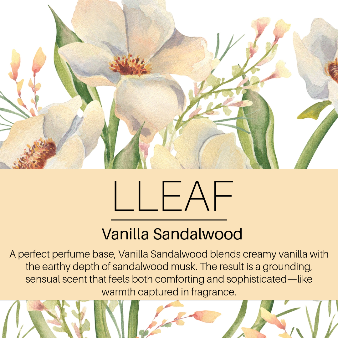 Vanilla Sandalwood LLEAF Oil + Stone Set