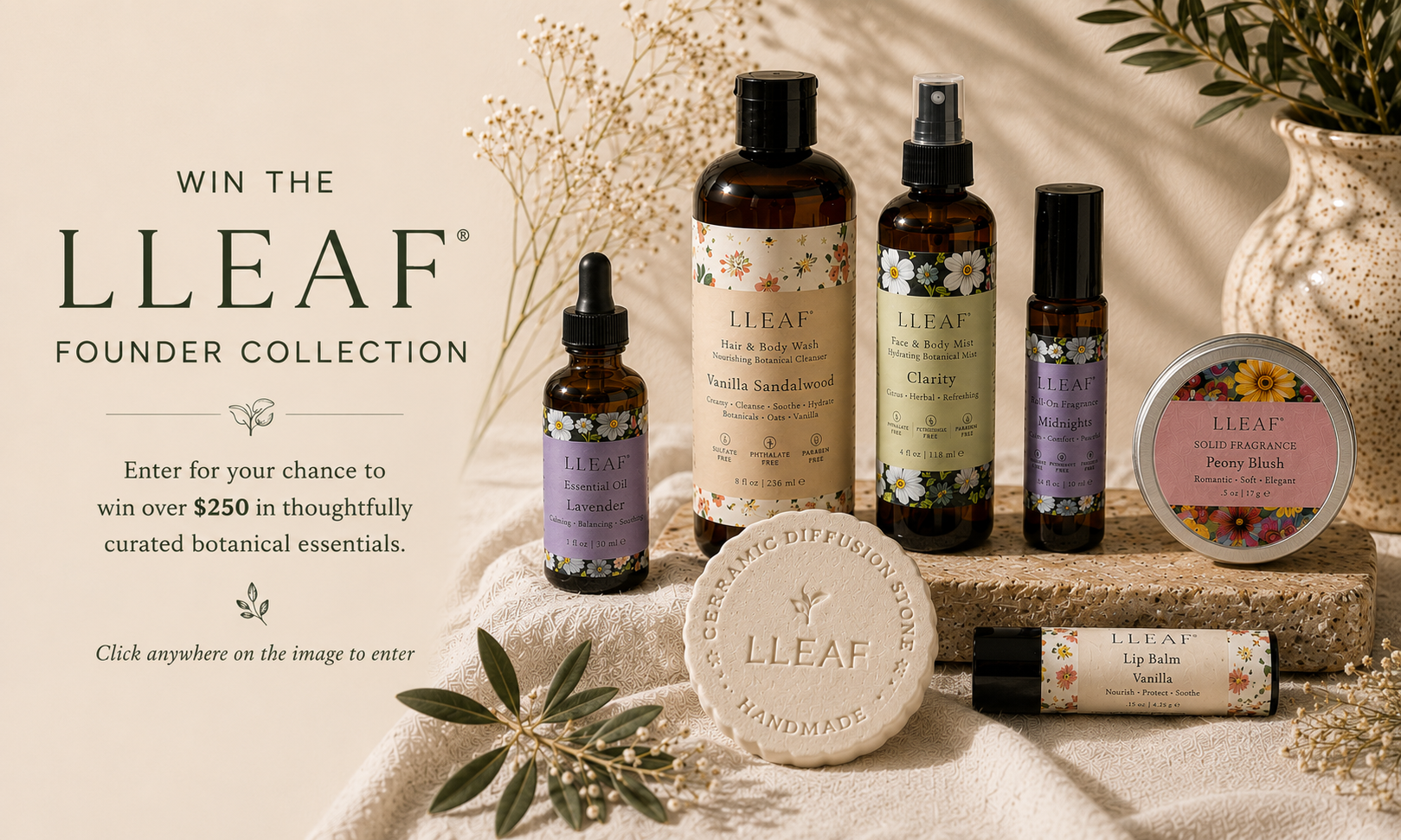 LLEAF Founder Collection giveaway