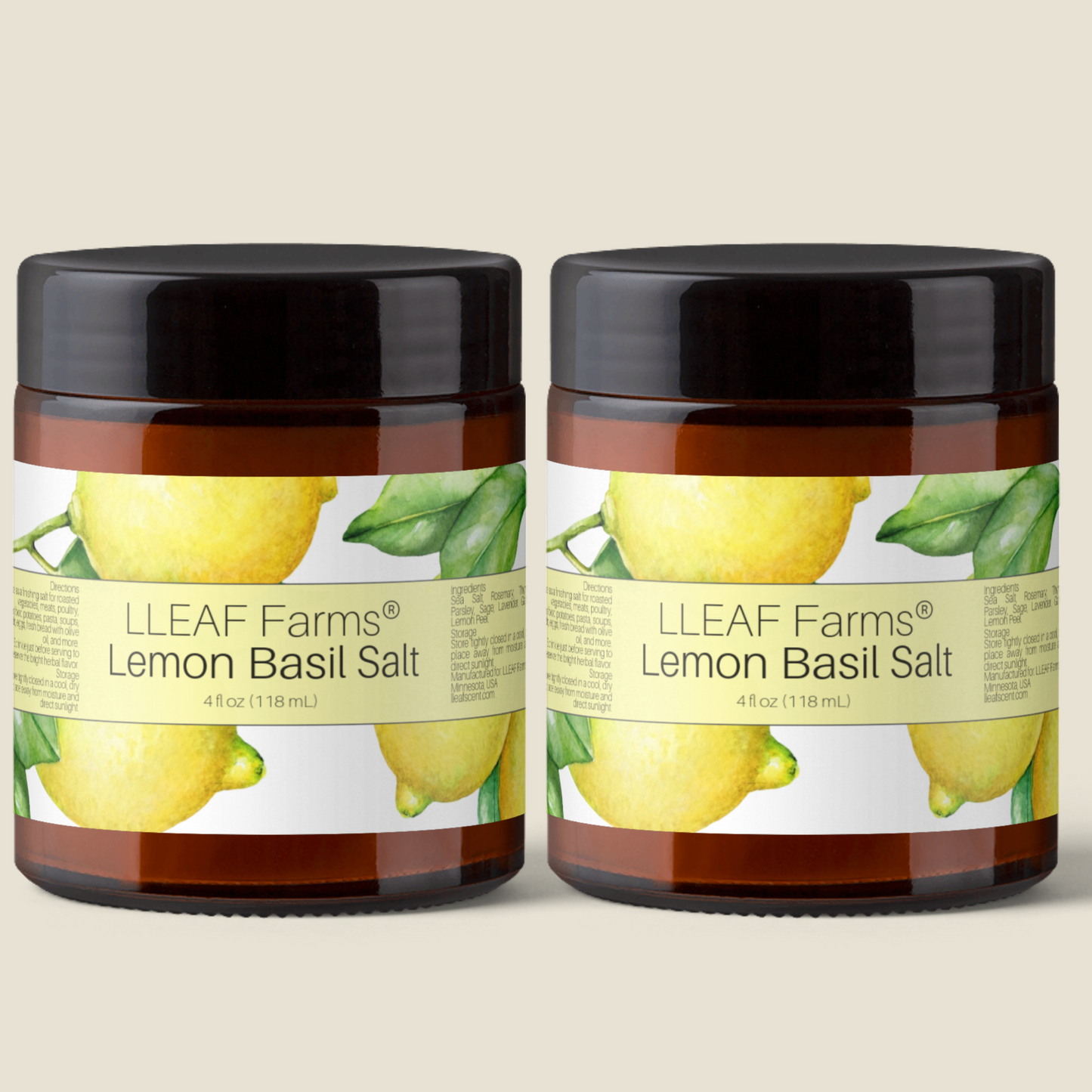 LLEAF® Farms - Garden Lemon Basil Salt (Copy)