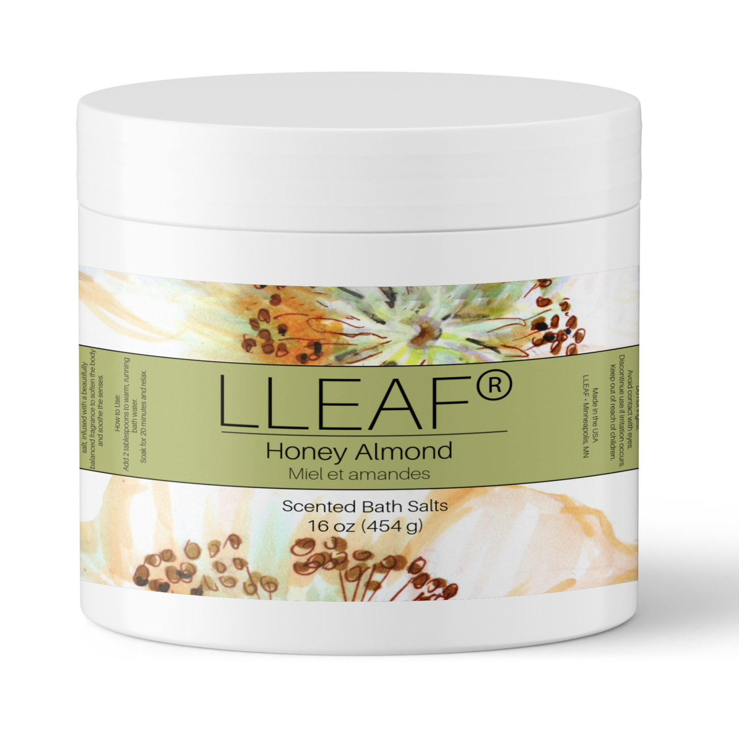 LLEAF®  Premium Scented Bath Salts — 16 oz