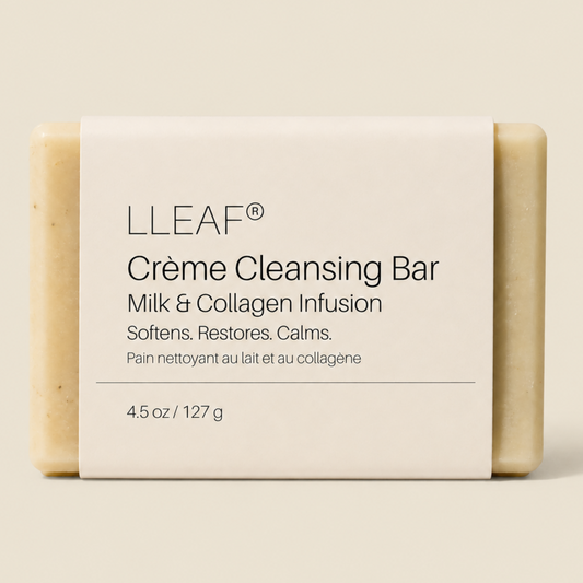 LLEAF® Crème Cleansing Bar - Milk & Collagen Infusion