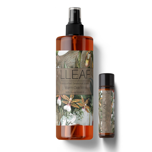 Warm Oak Moss Duo – LLEAF Body Spray + Roll-On Scent LIMITED EDITION