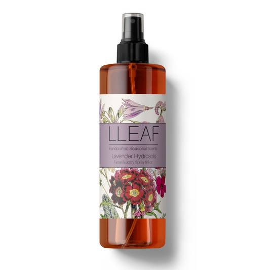 Lavender  Water - LLeaf Hydrating, Balancing & Soothing Face and Body Mist 8 Oz.