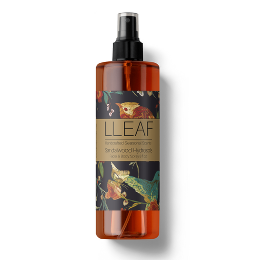 Sandalwood Water - LLeaf Hydrating, Balancing & Soothing Face and Body Mist 8 Oz.