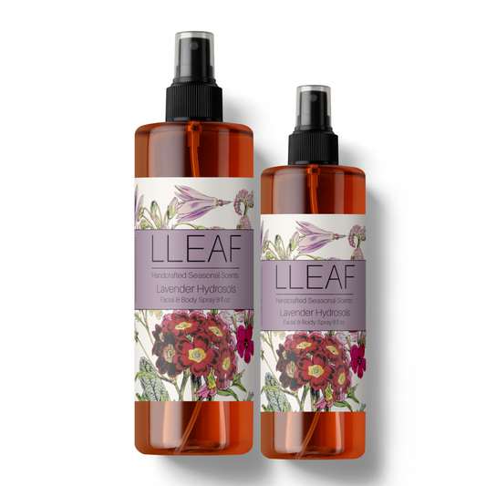 Lavender  Water - LLeaf Hydrating, Balancing & Soothing Face and Body Mist 8 Oz.