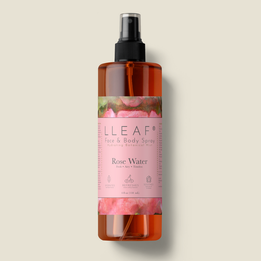 Rose Water - LLeaf Hydrating, Balancing & Soothing Face and Body Mist