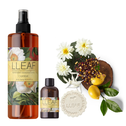 Comfort Collection -LLEAF  Body Spray, Essential Oil + Stone