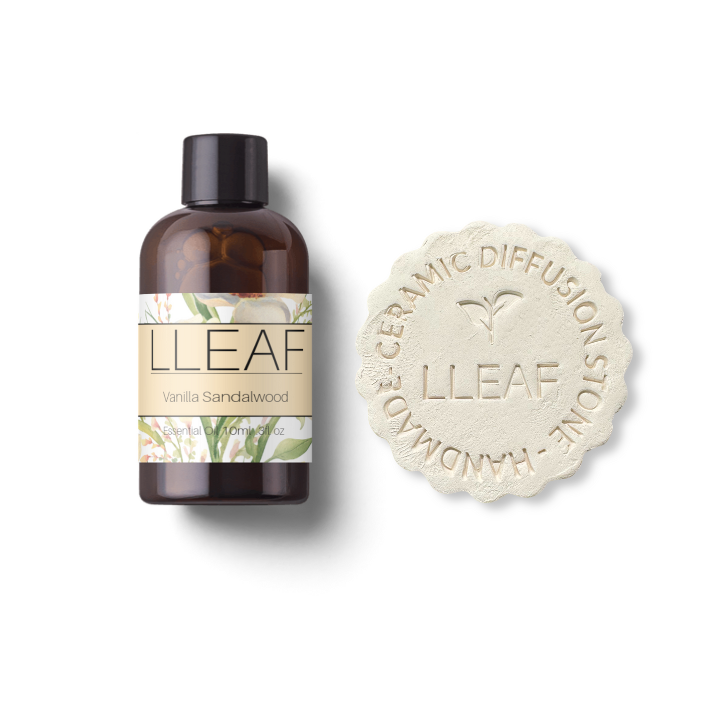 Vanilla Sandalwood LLEAF Oil + Stone Set
