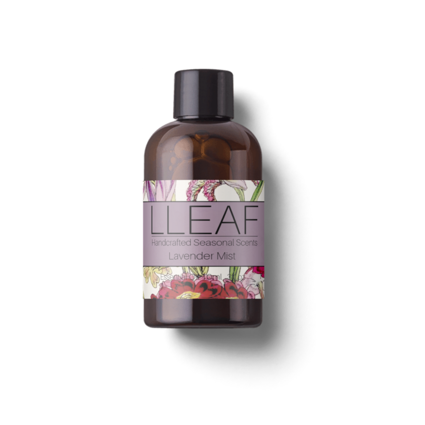 Bottle of LLEAF Lavender Mist on a white background