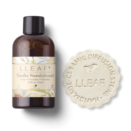 Vanilla Sandalwood LLEAF® Oil + Stone Set