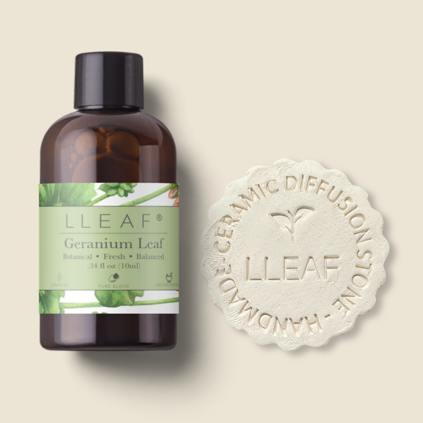 Geranium Leaf – LLEAF Oil + Stone Set