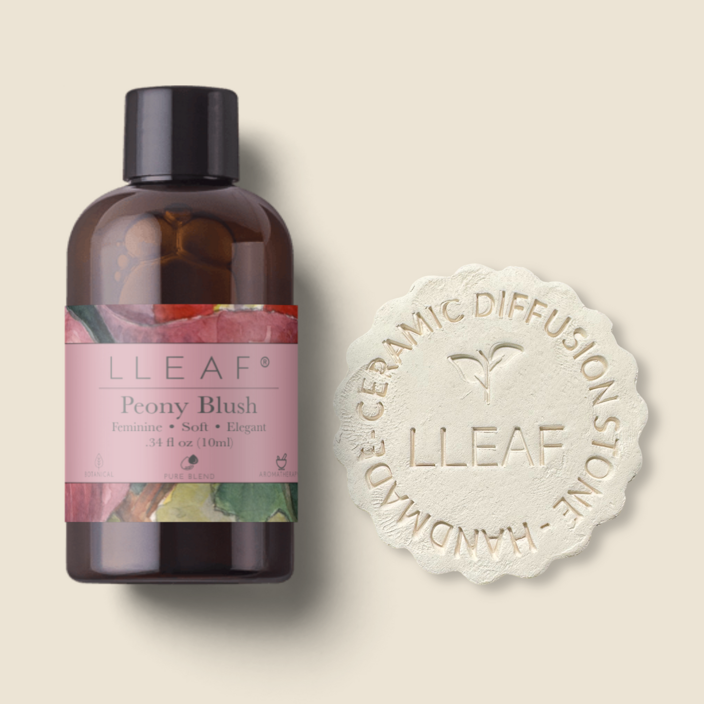 Peony Blush LLEAF® Oil + Stone Set