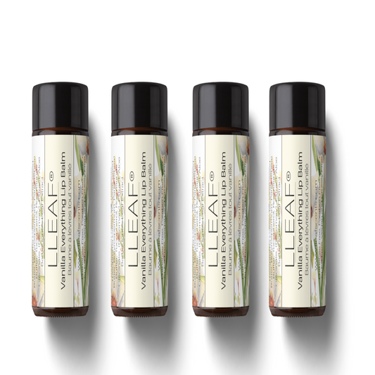 LLEAF® Vanilla Lip Balm -  Set of Four