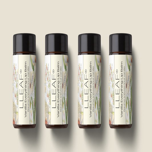LLEAF® Vanilla Lip Balm -  Set of Four