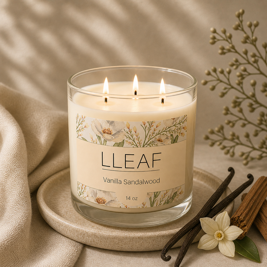 LLEAF® Signature 3 Wick Candle - Intensive Vanilla
