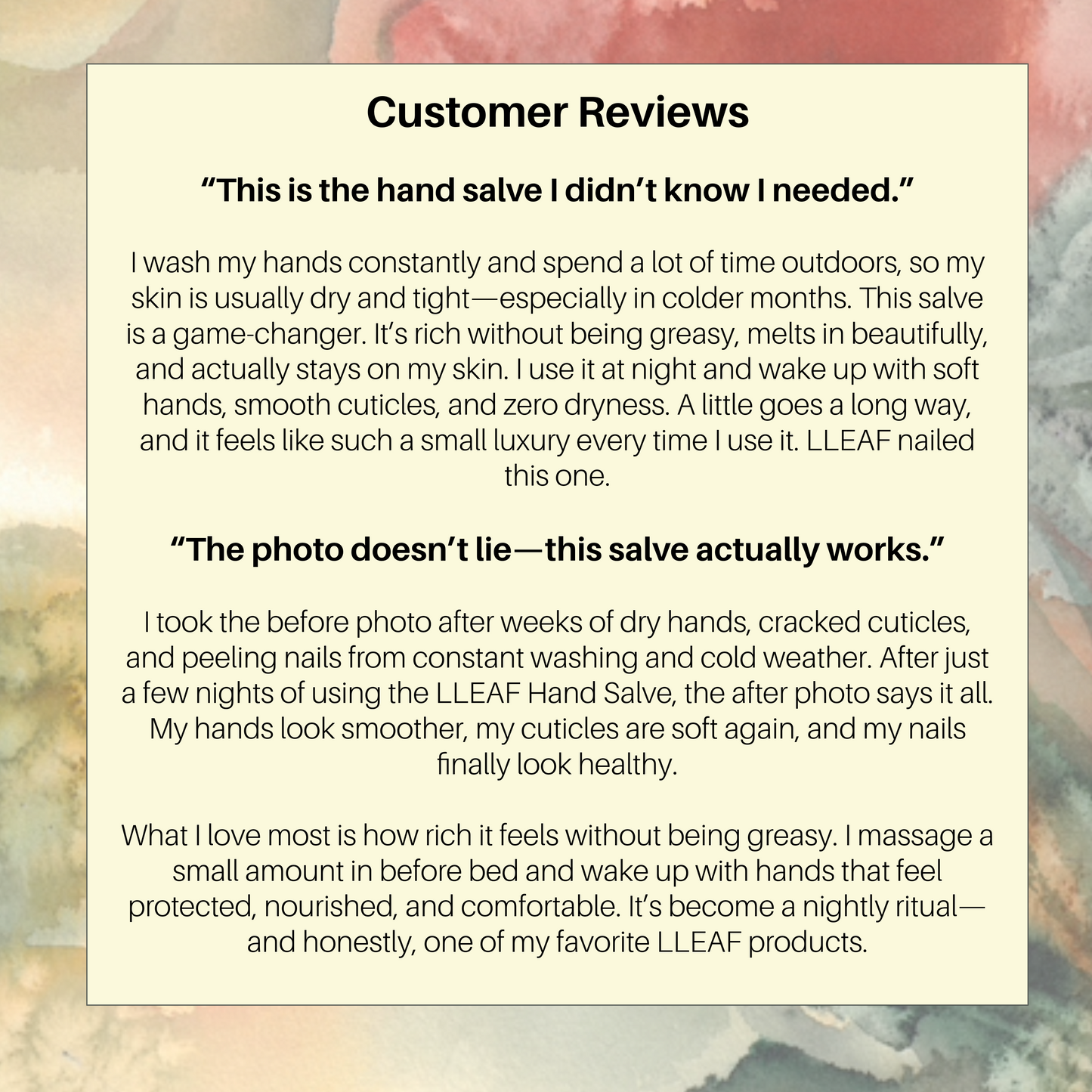 LLEAF Hand & Body Salve